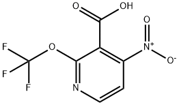 4-Nitro-2-(trifluoromethoxy)pyridine-3-carboxylic acid Structure