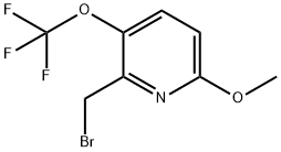 2-(Bromomethyl)-6-methoxy-3-(trifluoromethoxy)pyridine Structure