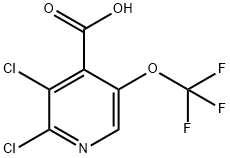 2,3-Dichloro-5-(trifluoromethoxy)pyridine-4-carboxylic acid Structure