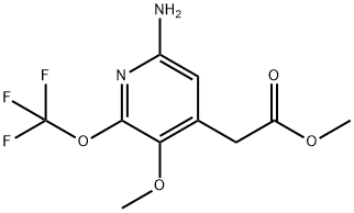 Methyl 6-amino-3-methoxy-2-(trifluoromethoxy)pyridine-4-acetate Structure