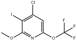 4-Chloro-3-iodo-2-methoxy-6-(trifluoromethoxy)pyridine Structure