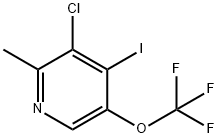 3-Chloro-4-iodo-2-methyl-5-(trifluoromethoxy)pyridine Structure