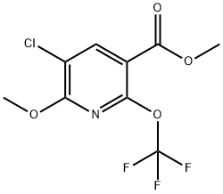 Methyl 3-chloro-2-methoxy-6-(trifluoromethoxy)pyridine-5-carboxylate Structure