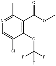 Methyl 5-chloro-2-methyl-4-(trifluoromethoxy)pyridine-3-carboxylate Structure