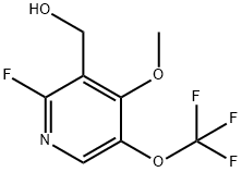 2-Fluoro-4-methoxy-5-(trifluoromethoxy)pyridine-3-methanol Structure