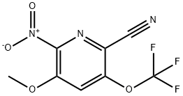 2-Cyano-5-methoxy-6-nitro-3-(trifluoromethoxy)pyridine Structure