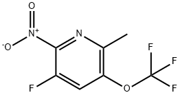 3-Fluoro-6-methyl-2-nitro-5-(trifluoromethoxy)pyridine Structure