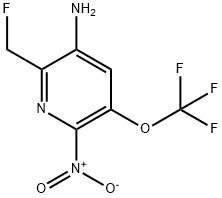 3-Amino-2-(fluoromethyl)-6-nitro-5-(trifluoromethoxy)pyridine Structure