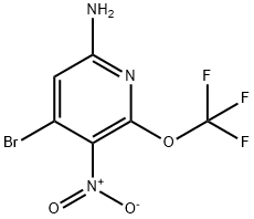 6-Amino-4-bromo-3-nitro-2-(trifluoromethoxy)pyridine Structure