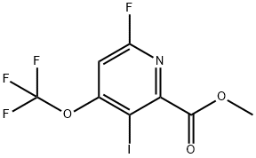 Methyl 6-fluoro-3-iodo-4-(trifluoromethoxy)pyridine-2-carboxylate Structure