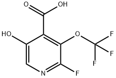 2-Fluoro-5-hydroxy-3-(trifluoromethoxy)pyridine-4-carboxylic acid Structure