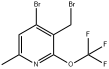 4-Bromo-3-(bromomethyl)-6-methyl-2-(trifluoromethoxy)pyridine Structure