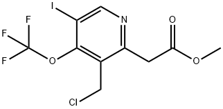 Methyl 3-(chloromethyl)-5-iodo-4-(trifluoromethoxy)pyridine-2-acetate Structure