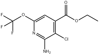 Ethyl 2-amino-3-chloro-6-(trifluoromethoxy)pyridine-4-carboxylate Structure