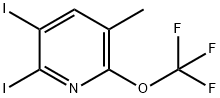 2,3-Diiodo-5-methyl-6-(trifluoromethoxy)pyridine Structure