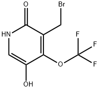 3-(Bromomethyl)-2,5-dihydroxy-4-(trifluoromethoxy)pyridine Structure