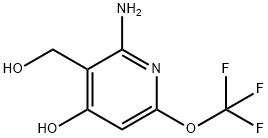 2-Amino-4-hydroxy-6-(trifluoromethoxy)pyridine-3-methanol Structure