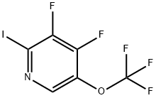 3,4-Difluoro-2-iodo-5-(trifluoromethoxy)pyridine Structure