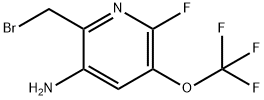 3-Amino-2-(bromomethyl)-6-fluoro-5-(trifluoromethoxy)pyridine Structure