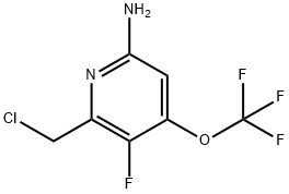 6-Amino-2-(chloromethyl)-3-fluoro-4-(trifluoromethoxy)pyridine Structure