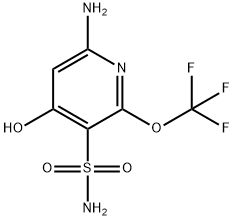 6-Amino-4-hydroxy-2-(trifluoromethoxy)pyridine-3-sulfonamide Structure