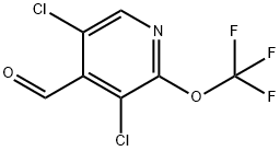 3,5-Dichloro-2-(trifluoromethoxy)pyridine-4-carboxaldehyde Structure