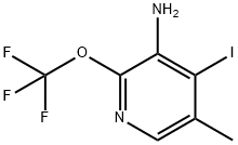 3-Amino-4-iodo-5-methyl-2-(trifluoromethoxy)pyridine Structure