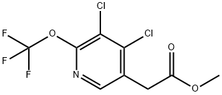 Methyl 3,4-dichloro-2-(trifluoromethoxy)pyridine-5-acetate Structure