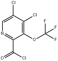 4,5-Dichloro-3-(trifluoromethoxy)pyridine-2-carbonyl chloride Structure