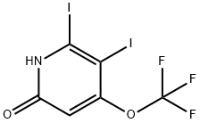 2,3-Diiodo-6-hydroxy-4-(trifluoromethoxy)pyridine Structure