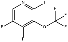 4,5-Difluoro-2-iodo-3-(trifluoromethoxy)pyridine Structure