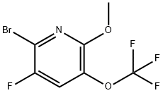 2-Bromo-3-fluoro-6-methoxy-5-(trifluoromethoxy)pyridine Structure