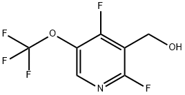 2,4-Difluoro-5-(trifluoromethoxy)pyridine-3-methanol Structure