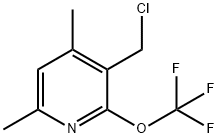 3-(Chloromethyl)-4,6-dimethyl-2-(trifluoromethoxy)pyridine Structure