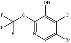 5-Bromo-4-chloro-3-hydroxy-2-(trifluoromethoxy)pyridine Structure