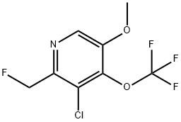 3-Chloro-2-(fluoromethyl)-5-methoxy-4-(trifluoromethoxy)pyridine Structure