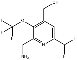 2-(Aminomethyl)-6-(difluoromethyl)-3-(trifluoromethoxy)pyridine-4-methanol Structure