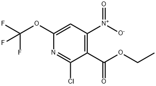 Ethyl 2-chloro-4-nitro-6-(trifluoromethoxy)pyridine-3-carboxylate Structure