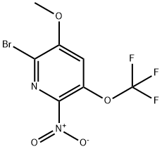 2-Bromo-3-methoxy-6-nitro-5-(trifluoromethoxy)pyridine Structure