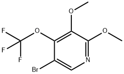 5-Bromo-2,3-dimethoxy-4-(trifluoromethoxy)pyridine Structure