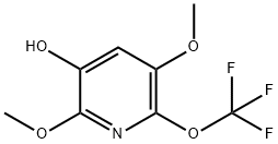 2,5-Dimethoxy-3-hydroxy-6-(trifluoromethoxy)pyridine Structure
