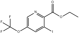 Ethyl 3-iodo-5-(trifluoromethoxy)pyridine-2-carboxylate Structure