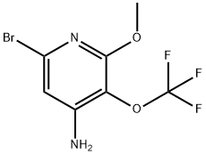 4-Amino-6-bromo-2-methoxy-3-(trifluoromethoxy)pyridine Structure