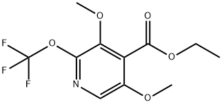 Ethyl 3,5-dimethoxy-2-(trifluoromethoxy)pyridine-4-carboxylate Structure