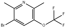 3-Bromo-2,6-dimethyl-5-(trifluoromethoxy)pyridine Structure