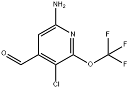 6-Amino-3-chloro-2-(trifluoromethoxy)pyridine-4-carboxaldehyde Structure