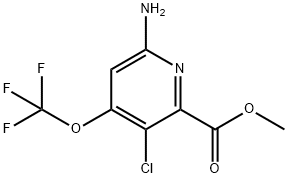 Methyl 6-amino-3-chloro-4-(trifluoromethoxy)pyridine-2-carboxylate Structure