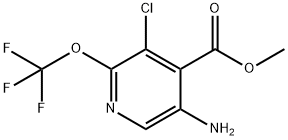 Methyl 5-amino-3-chloro-2-(trifluoromethoxy)pyridine-4-carboxylate Structure