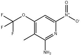 2-Amino-3-methyl-6-nitro-4-(trifluoromethoxy)pyridine Structure