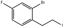 Benzene, 2-bromo-4-fluoro-1-(2-iodoethyl)- Structure